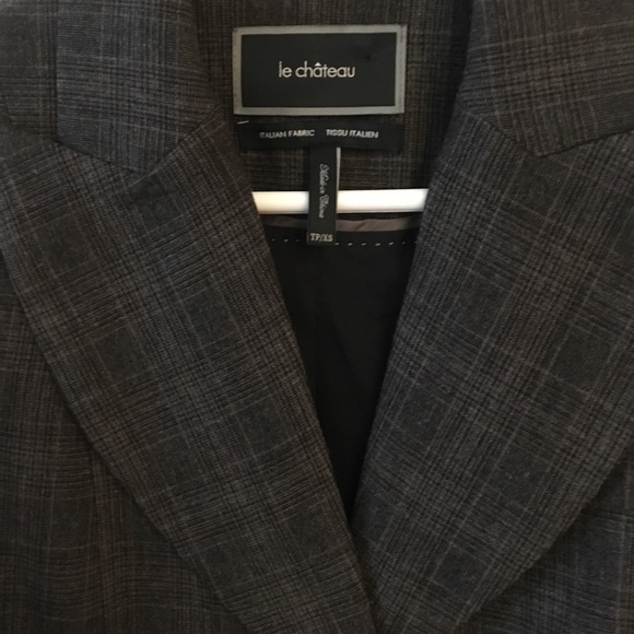 Windowpane checkered Wool blend blazer - Picture 2 of 6